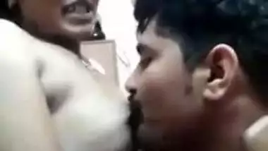 Indian XXX wife gets her tits licked after giving her husband a blowjob MMS