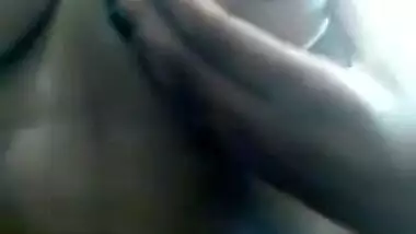 Bare Desi beauty with big breasts XXX touches her wet hairy cunt