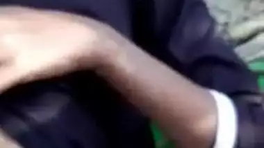 Dehati girl hairy pussy show in jungle