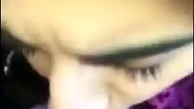 Point of view porn video of Desi girl sucking hard sex instrument