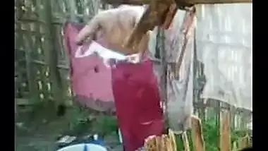 Desi sex movie of South Indian bhabhi romancing with devar during bathroom!