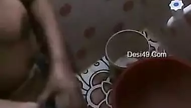 era XXX records nude Desi babe with big breasts bathing