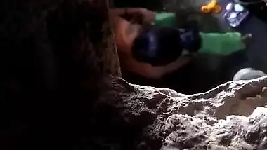 Boy spies through XXX hole on Desi neighbor who washes body after sex