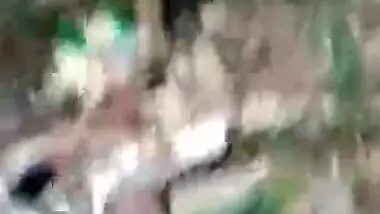 Desi Randi Shouts On Another Boy Recording Her While She Fucking with one in Bushes..