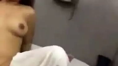 Call girl rides on client’s dick in an Indian sex video