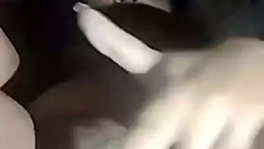 Big brinjal piercing pussy of horny desi girlfriend