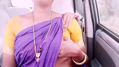 Indian maid car sex Telugu dirty talks.