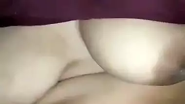 Husband fingering wife pussy harder before fucking