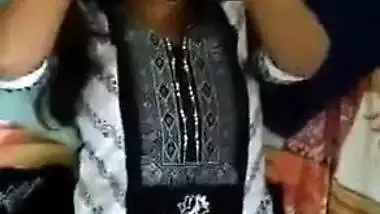 Indian girl lies in the bed but man wants to film a porn movie about her