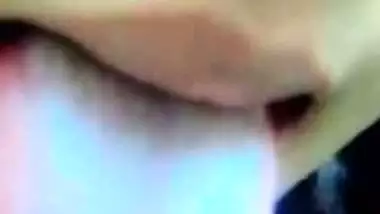 Pointed breasts show and pussy expose by cute girl