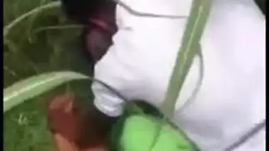 Voyeur films Desi mms video of village lovers caught fucking outdoor