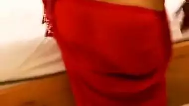 Indian Bbw Girlfriend Saree Striptease For Her Boyfriend Night Show Bbw Fucked