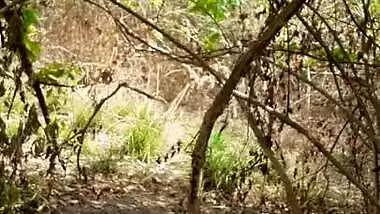 Desi GF Fucked by her BF in the Forest (3 Clips Merged)