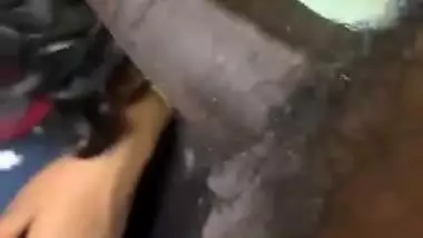 South Indian lady enjoys a big Indian black dick