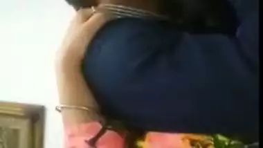 XXX video of bearded guy fucking Desi girlfriend in missionary