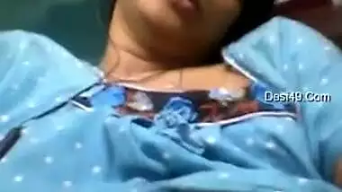 Desi whore puts hand in red panties and masturbates making XXX sounds