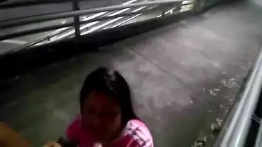 Sucking And Fingered Outside Outdooors Sex Black Lover And Fucked In A Brigde