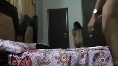 Aroused Desi lovers have hot XXX chudai in bedroom in front of camera