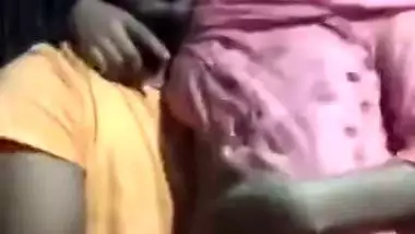 Village wife quick romance boob press by husband