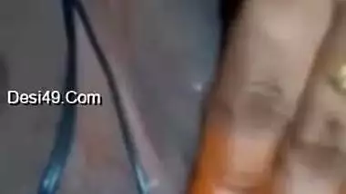 Horny MILF actively rubs and fingers her wet Desi twat for XXX vid