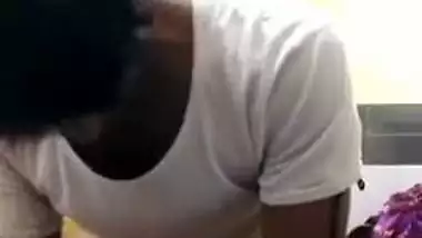 Lonely housewife sex with neighbor after a deep blowjob